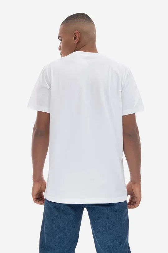 Памучна тениска Maharishi 1995 T-shirt Organic Cotton Jarse 9928 WHITE 100% органичен памук