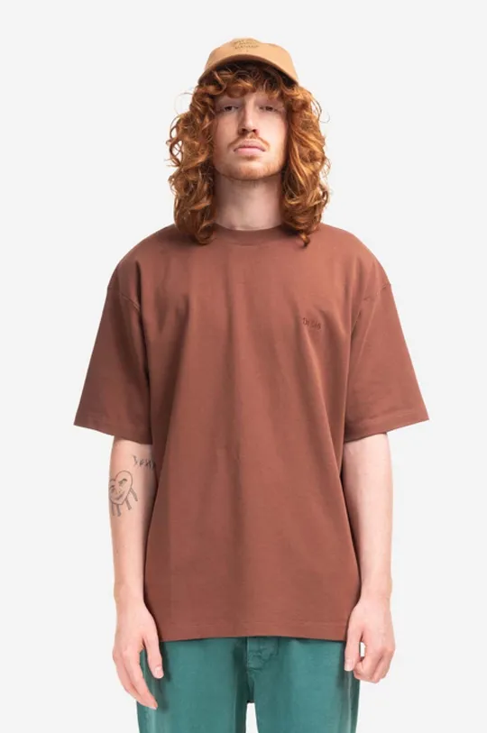 brown Drôle de Monsieur cotton T-shirt TS108 Men’s