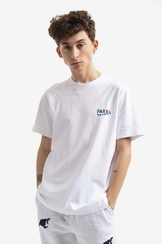 white by Parra cotton t-shirt Men’s