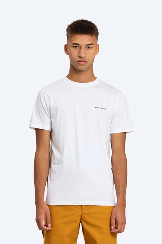 white Norse Projects cotton t-shirt Niels Core Logo Men’s