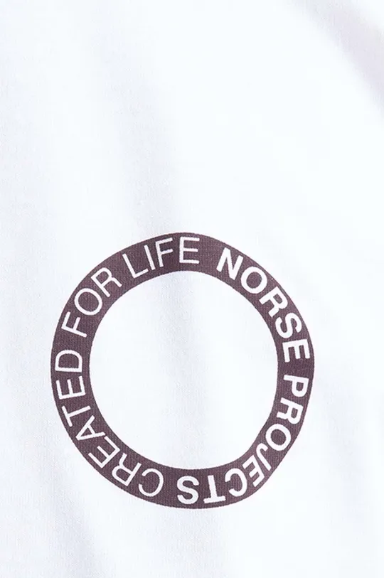 bianco Norse Projects t-shirt in cotone Johannes BMC Logo Print