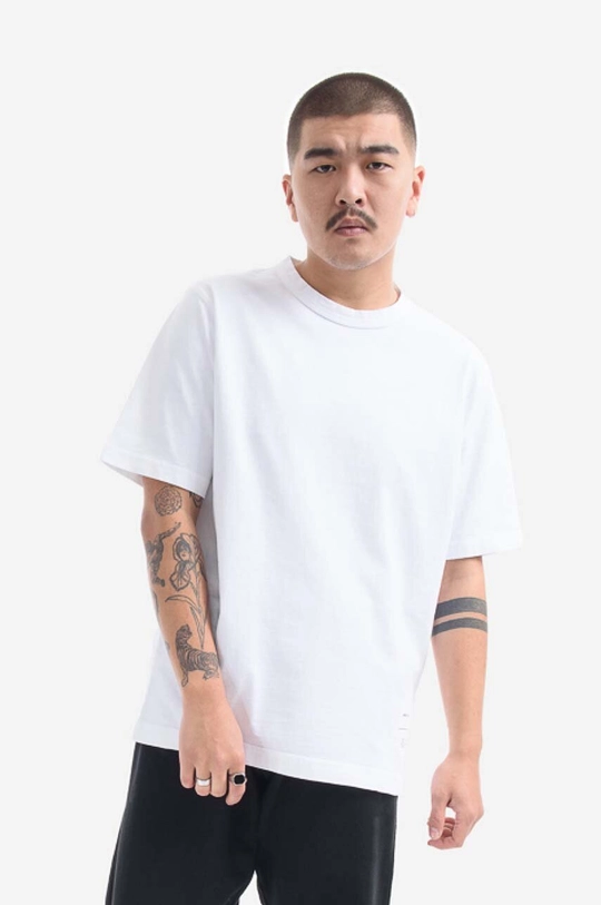 biały Norse Projects t-shirt bawełniany Holger Tab Series Męski