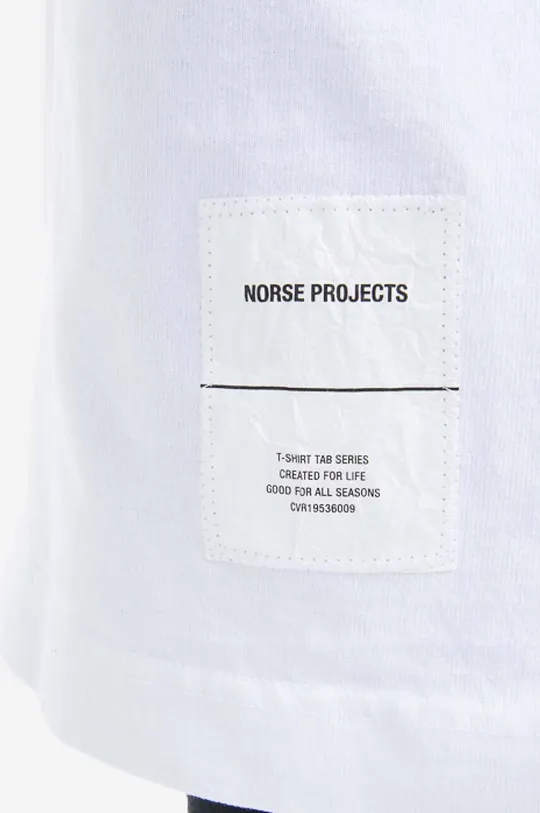 белый Хлопковая футболка Norse Projects Holger Tab Series