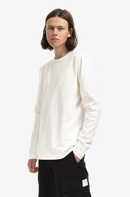 Norse Projects top a maniche lunghe in cotone Holger Tab Series Logo LS Uomo