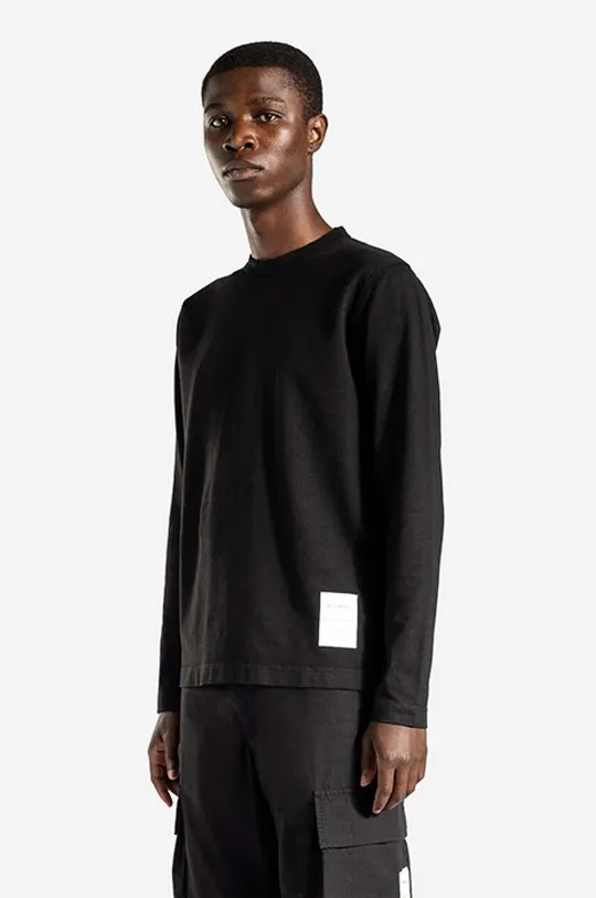 nero Norse Projects top a maniche lunghe in cotone Holger Tab Series Logo LS Uomo