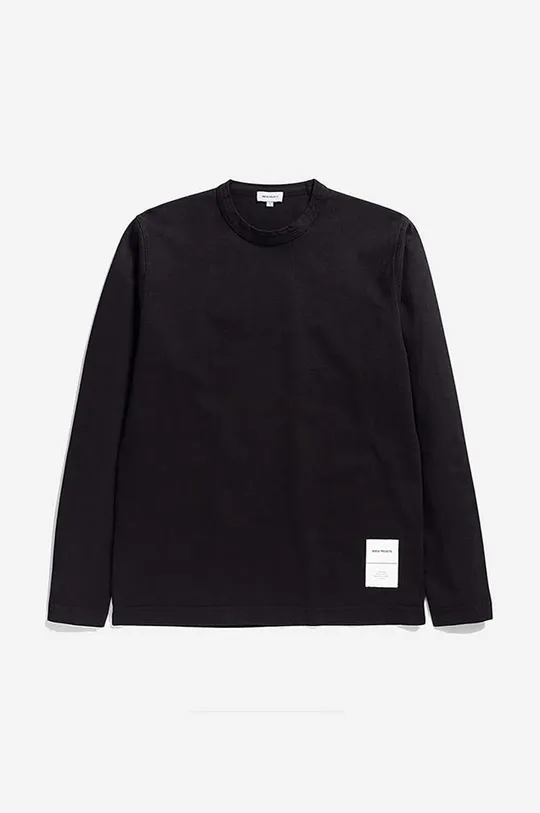 Norse Projects longsleeve din bumbac Holger Tab Series Logo LS  100% Bumbac organic