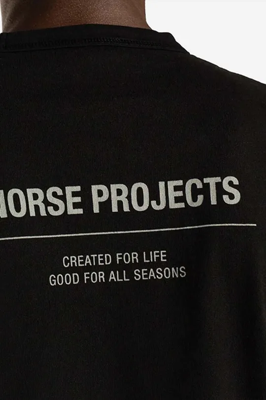 Памучна блуза с дълги ръкави Norse Projects Holger Tab Series Logo LS