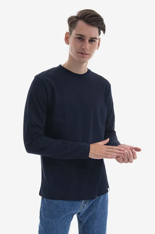 Bavlněné tričko s dlouhým rukávem Norse Projects Niels Standard LS Pánský