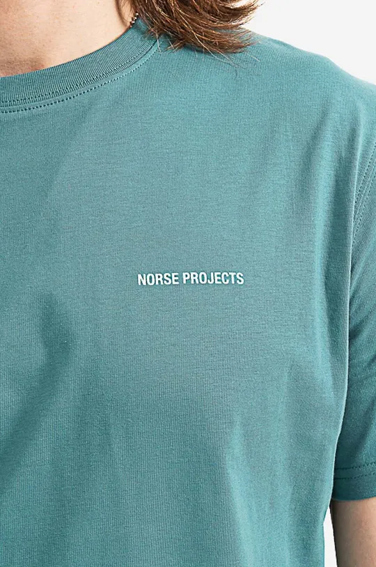 мультиколор Хлопковая футболка Norse Projects Niels Standard Logo