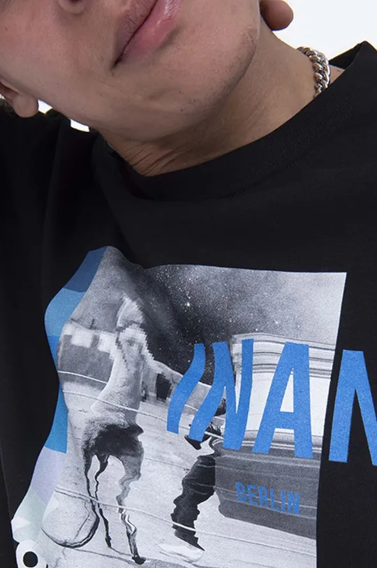 черен Памучна тениска KangaROOS x Inan Batman