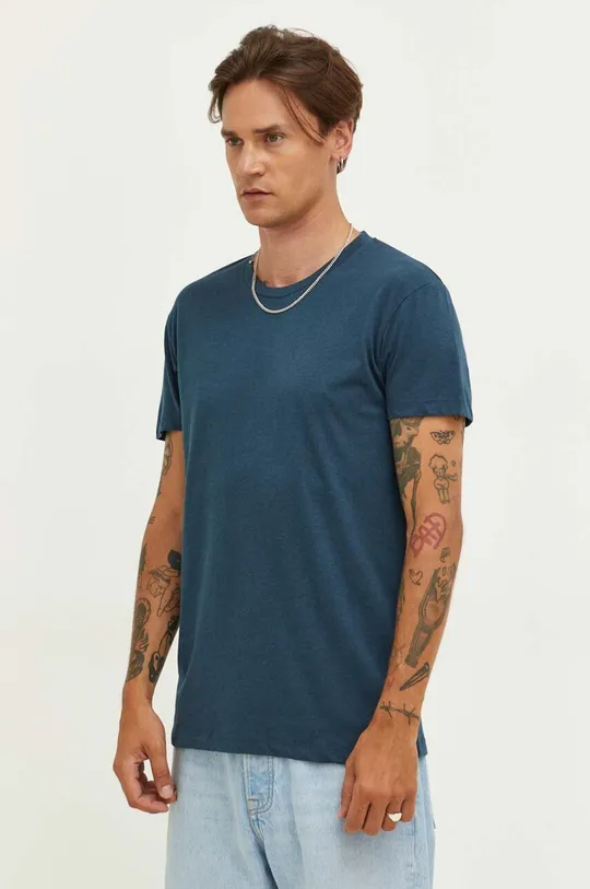 turquoise Samsoe Samsoe cotton t-shirt Men’s