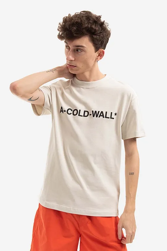 beige A-COLD-WALL* cotton t-shirt Esssential Men’s