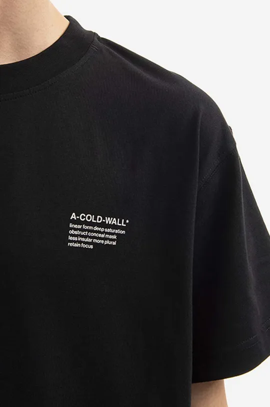 czarny A-COLD-WALL* t-shirt bawełniany Prose