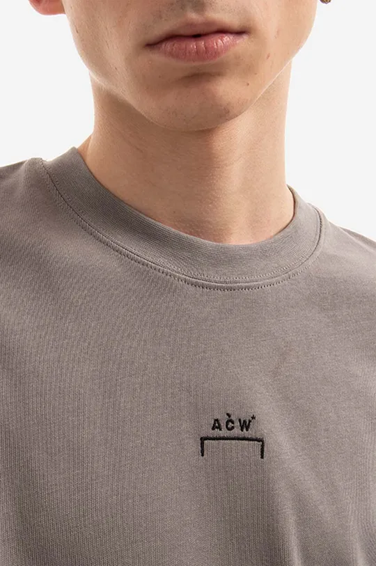 šedá Bavlněné tričko A-COLD-WALL* Essential Graphic