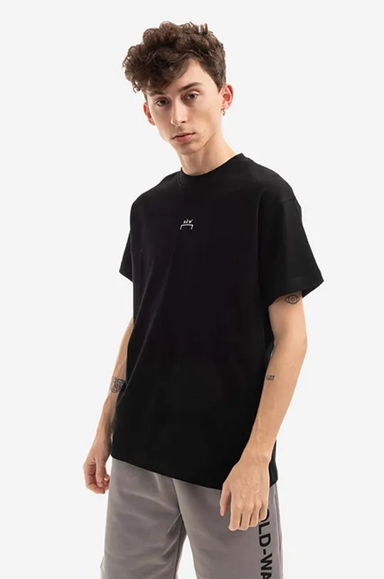 černá Bavlněné tričko A-COLD-WALL* Essential Graphic Pánský