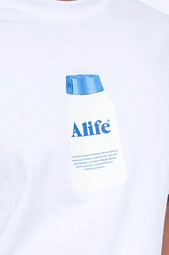biały Alife t-shirt bawełniany Painkiller