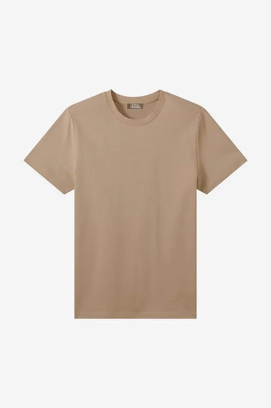 beige A.P.C. cotton T-shirt A.P.C. T-shirt Jimmy COBQX-H26504 BEIGE