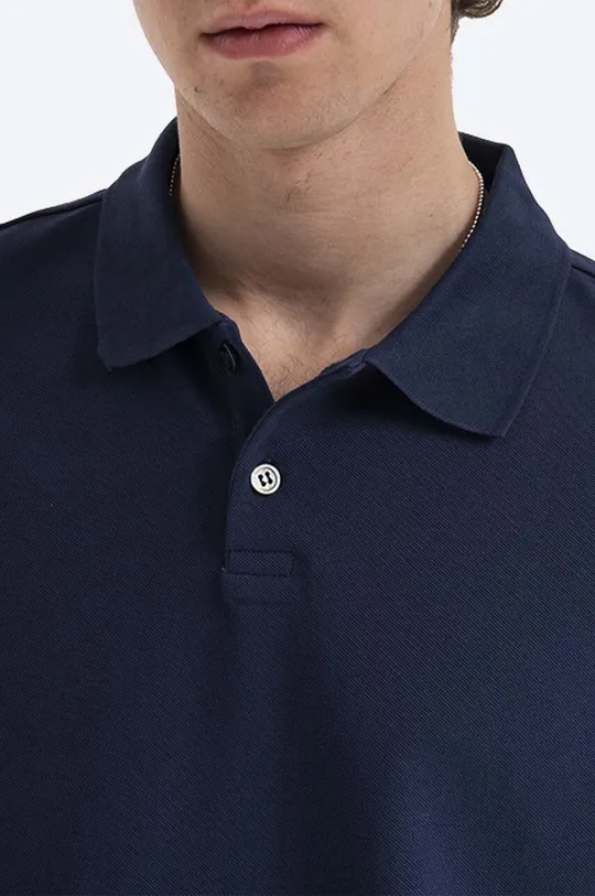 navy A.P.C. cotton polo shirt