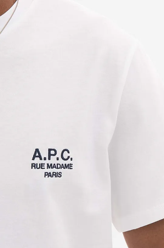 λευκό Βαμβακερό μπλουζάκι A.P.C. Raymond