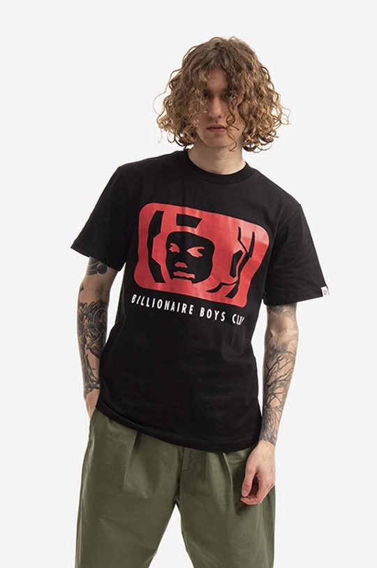 negru Billionaire Boys Club tricou din bumbac Portal De bărbați