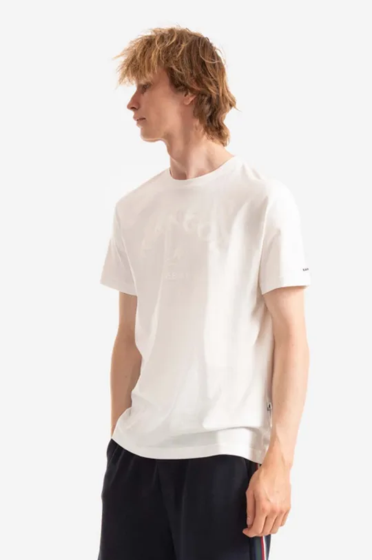 λευκό Βαμβακερό μπλουζάκι Kangol Ανδρικά