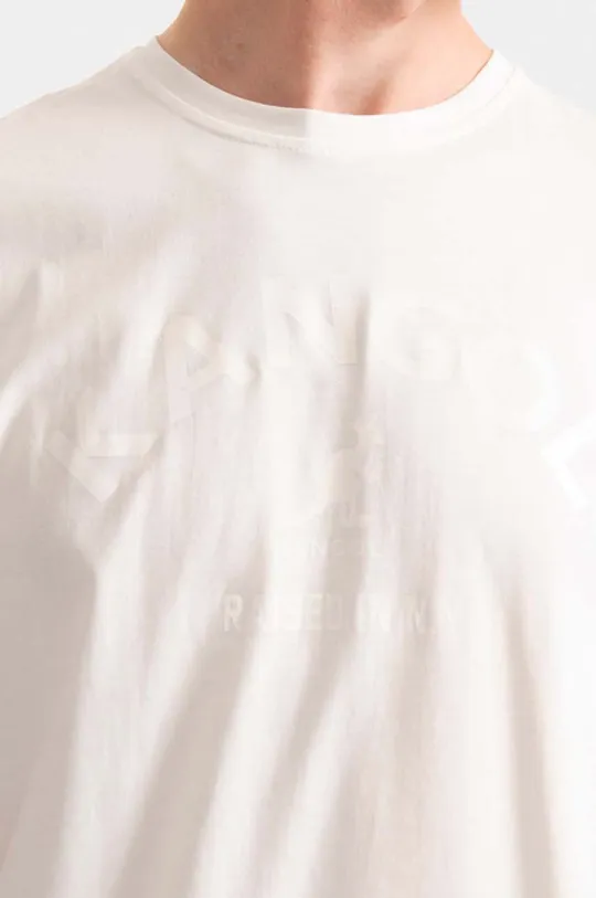 biały Kangol t-shirt bawełniany