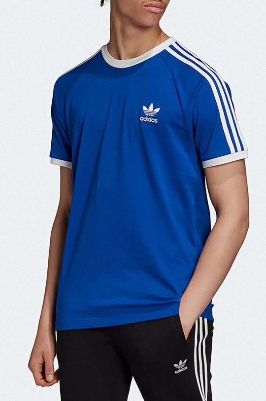 multicolor adidas Originals t-shirt bawełniany 3-Stripes Tee Męski