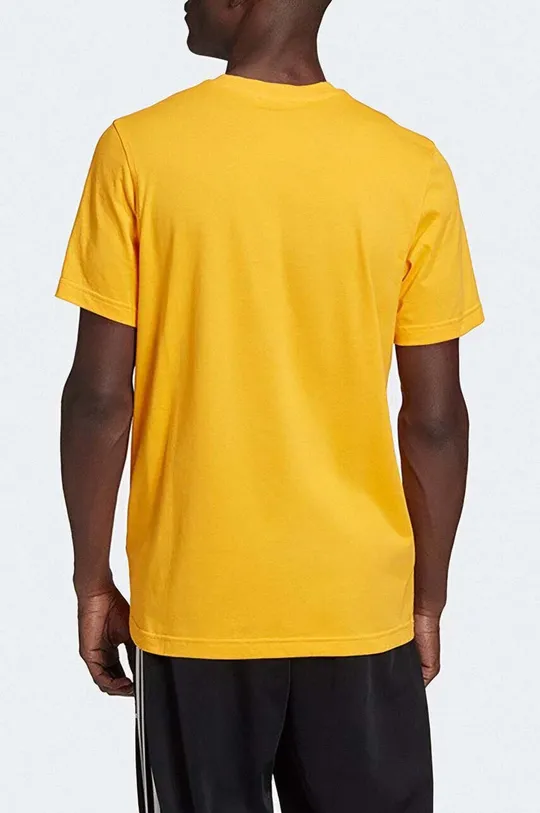 adidas Originals t-shirt bawełniany Trefoil żółty
