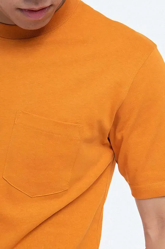 oranžová Bavlněné tričko Norse Projects