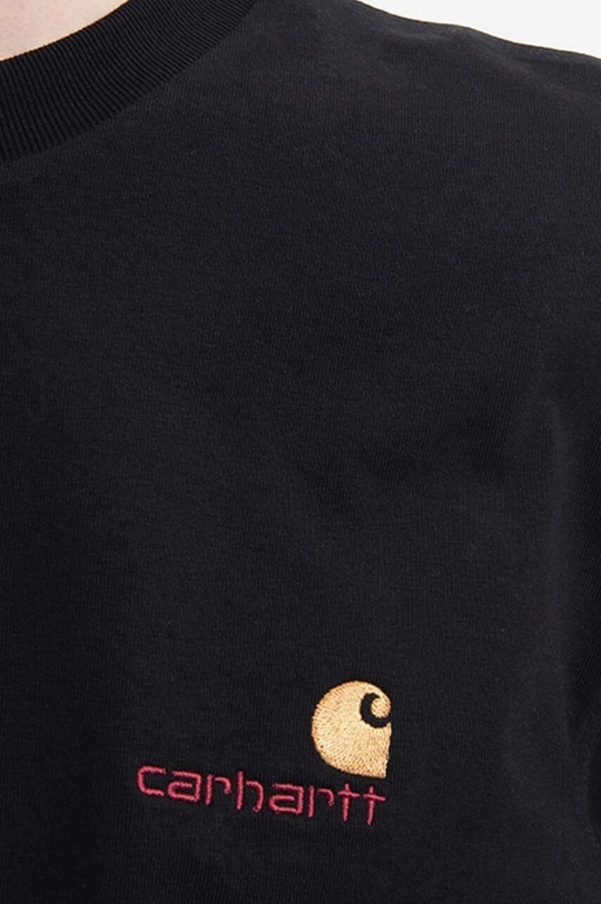 black Carhartt WIP cotton longsleeve top