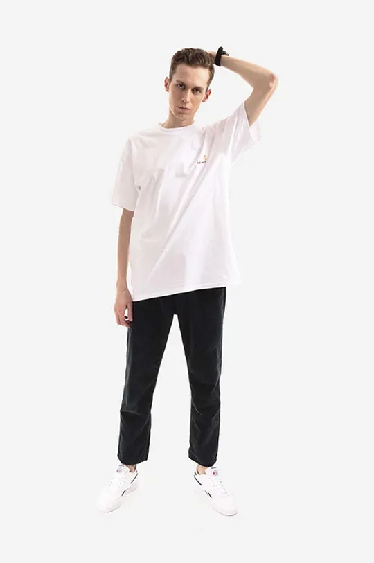Хлопковая футболка Carhartt WIP белый