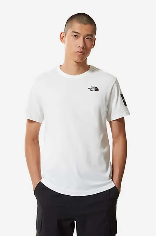 biały The North Face t-shirt bawełniany Męski