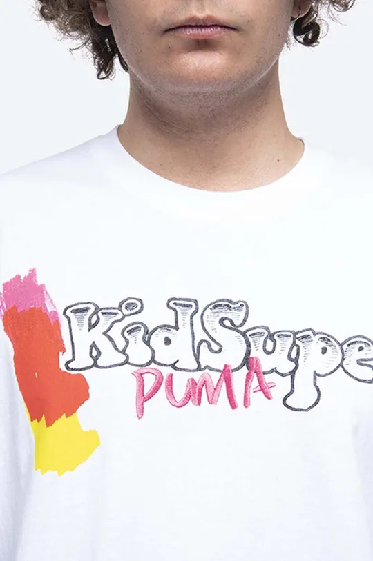 bílá Bavlněné tričko Puma x Kidsuper Studio