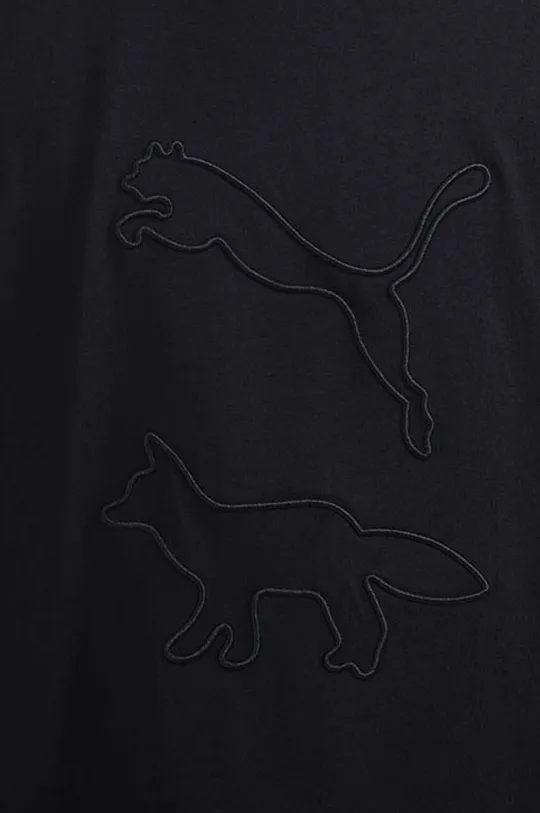 negru Puma tricou din bumbac