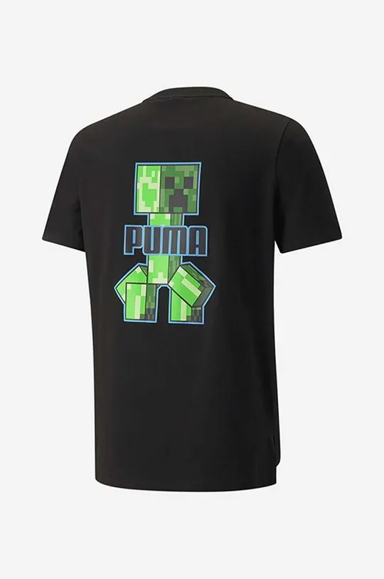 čierna Bavlnené tričko Puma x Minecraft