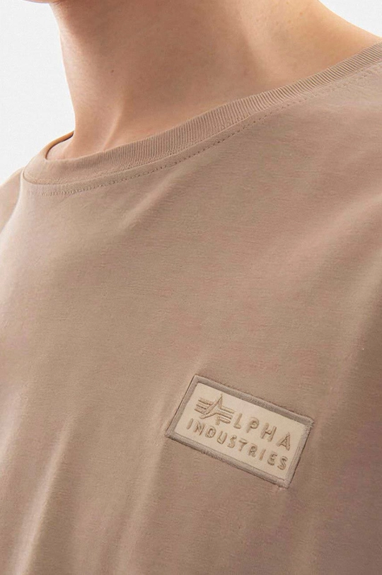 beige Alpha Industries cotton t-shirt