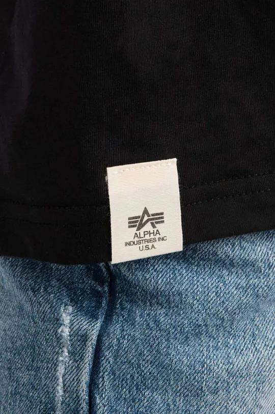 Βαμβακερό μπλουζάκι Alpha Industries Ανδρικά