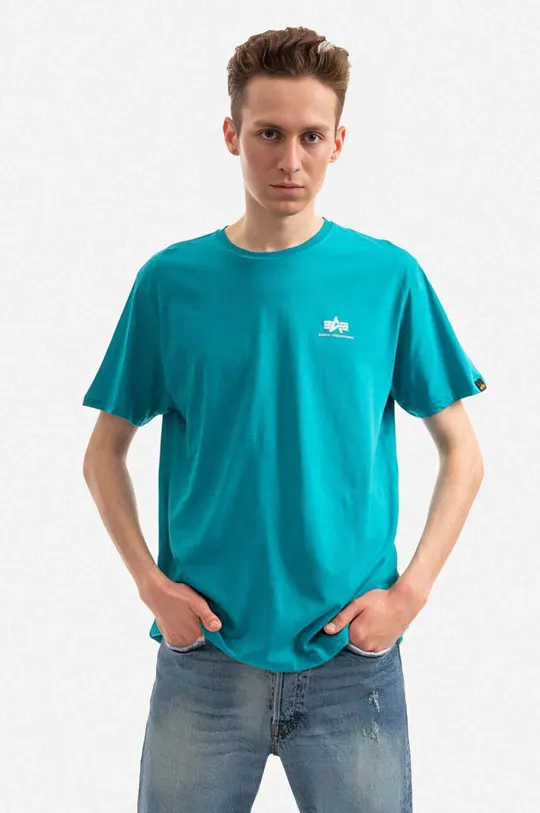 blue Alpha Industries cotton t-shirt Men’s