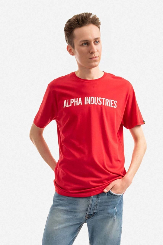 Βαμβακερό μπλουζάκι Alpha Industries