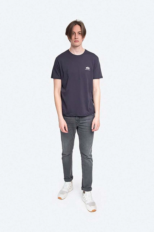 Alpha Industries cotton t-shirt navy