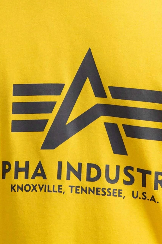 yellow Alpha Industries cotton t-shirt