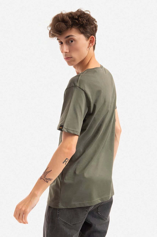 Bavlněné tričko Alpha Industries Basic T Small Logo  100 % Bavlna