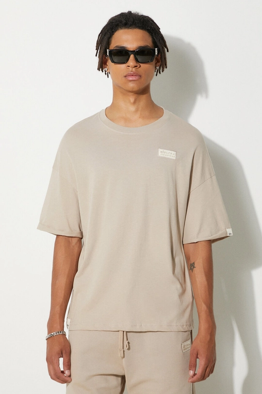 Alpha Industries t-shirt in cotone regolare beige 118532.627