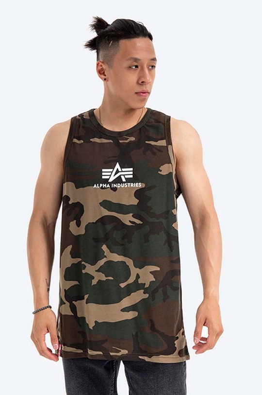 verde Alpha Industries tricou din bumbac De bărbați