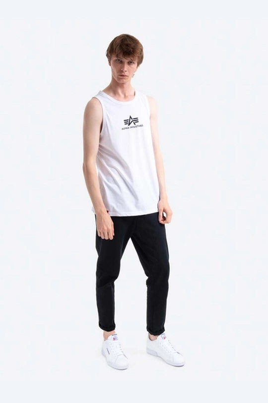 Alpha Industries t-shirt in cotone bianco