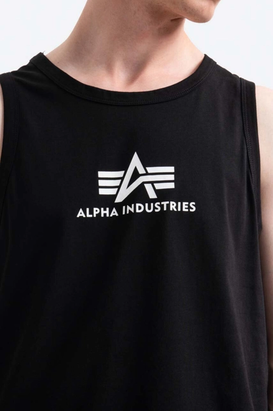 nero Alpha Industries t-shirt in cotone