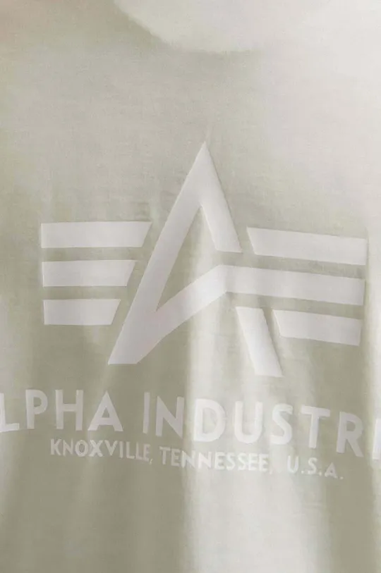 тюркоазен Памучна тениска Alpha Industries Basic