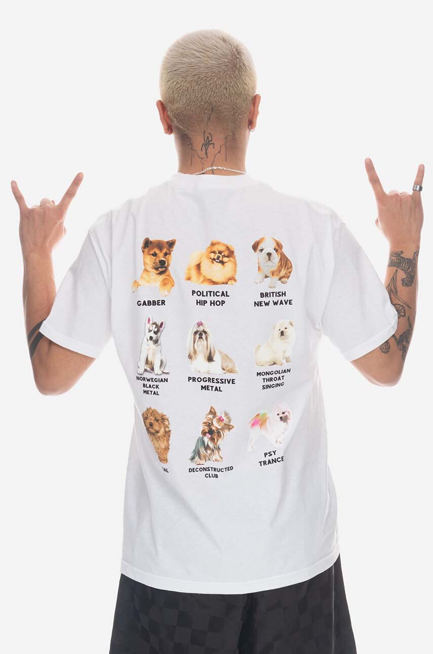 PLEASURES cotton T-shirt Puppies T-shirt