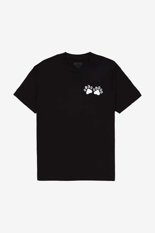 black PLEASURES cotton T-shirt Puppies T-shirt