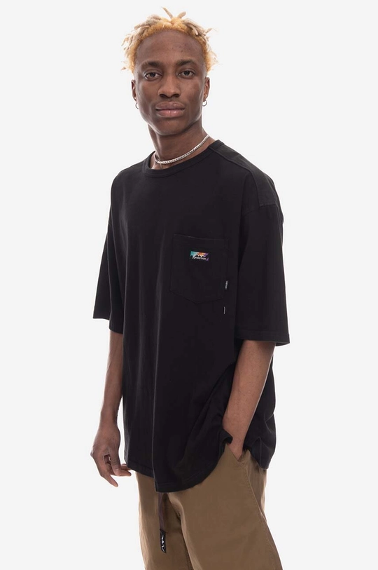 black Manastash cotton t-shirt Men’s